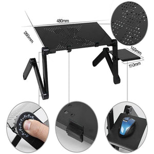 360 Adjustable Laptop Desk Table w/ Mouse Board